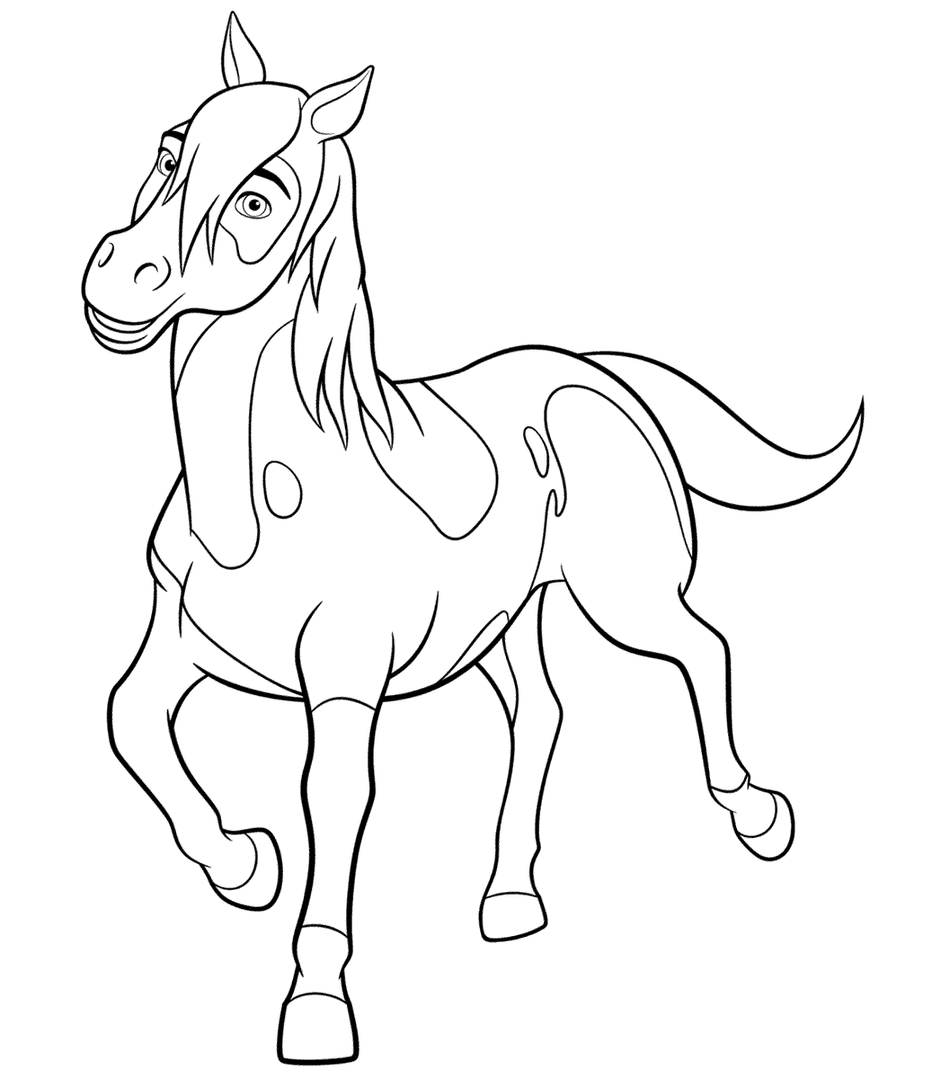 Spirit riding free coloring pages printable for free download