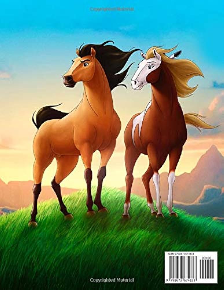 Spirit stallion of the cimarron coloring book impressive coloring books for kids boys girls relaxing bowen qeyomi books