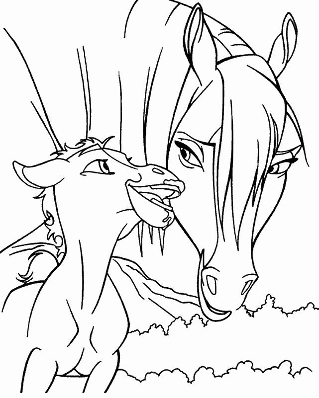 Spirit riding free coloring pages