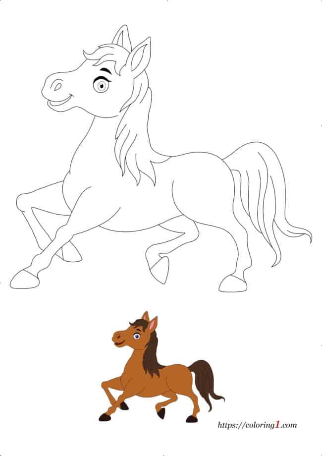 Horse coloring pages