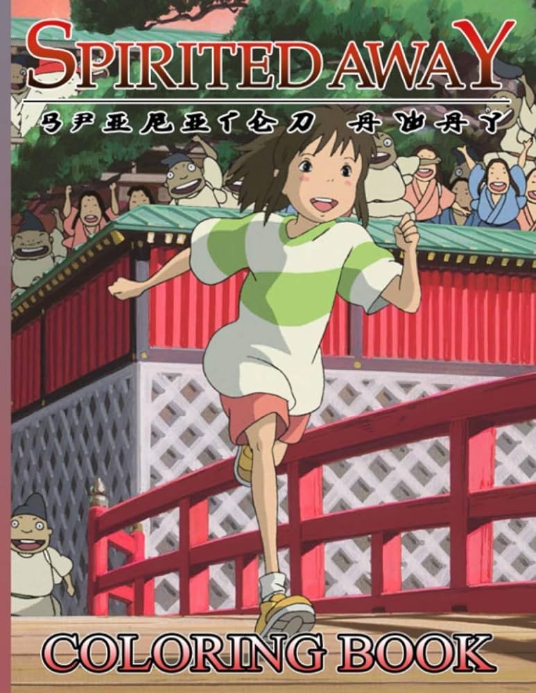 Spirited away coloring book anxiety spirited away coloring books for adults teenagers a perfect gift spencer kai books