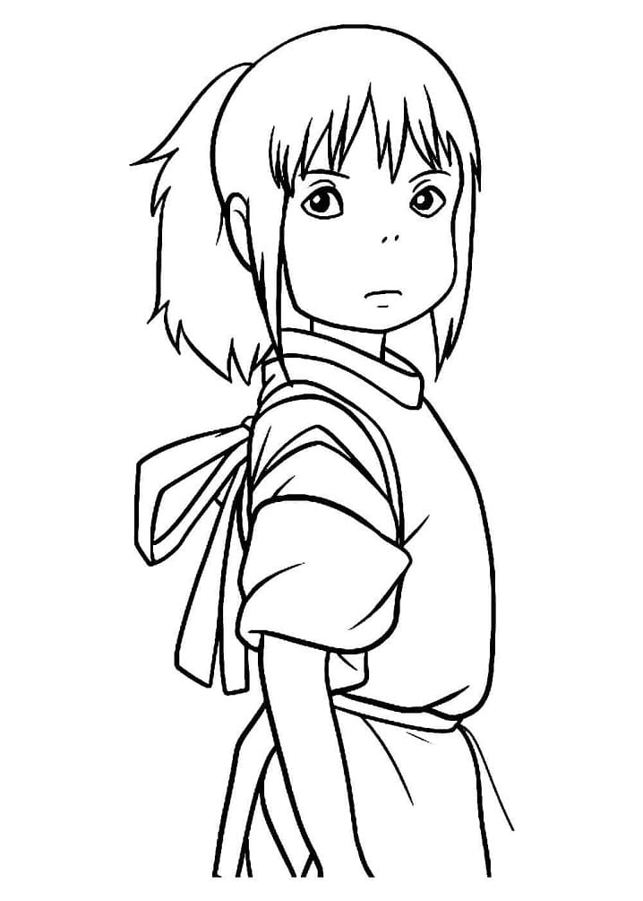 Spirited away coloring pages printable for free download