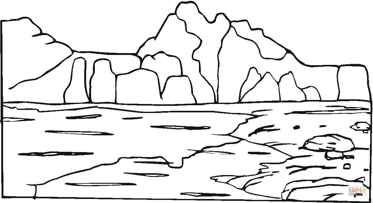 Mountain and rocks coloring page free printable coloring pages