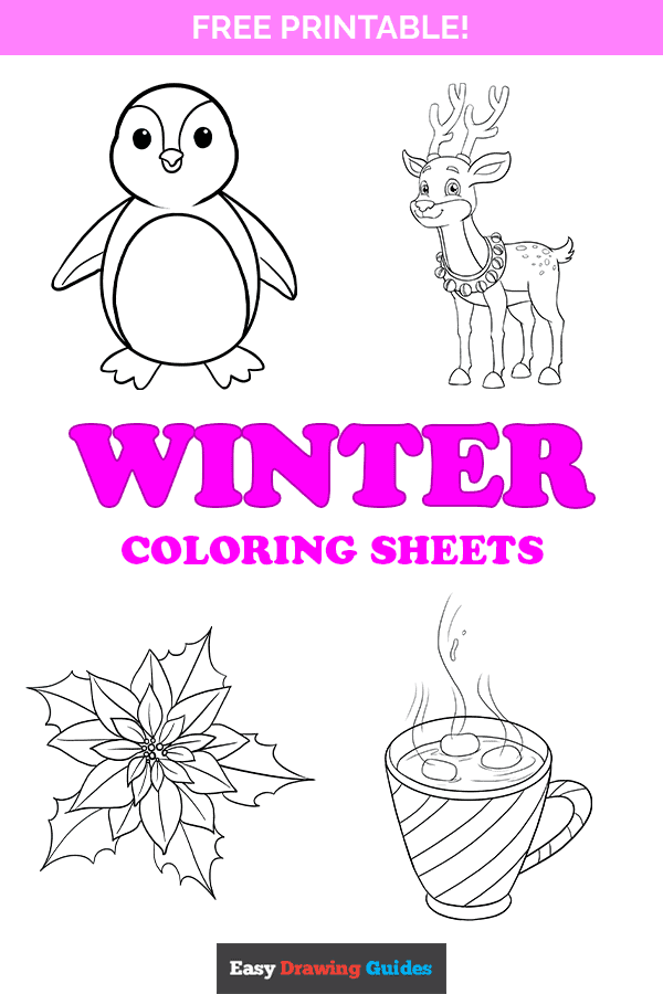 Free printable winter coloring pages for kids