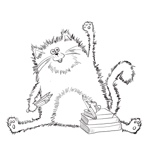 Splat the cat coloring page free printable coloring pages