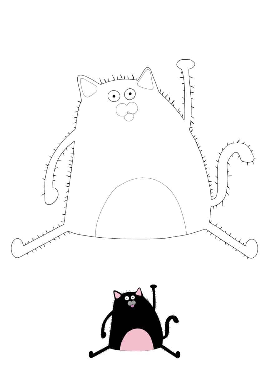Splat the cat coloring pages