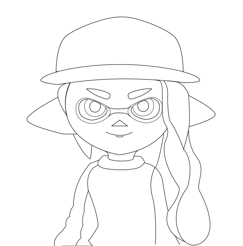 Splatoon inkling template â the empty notebook