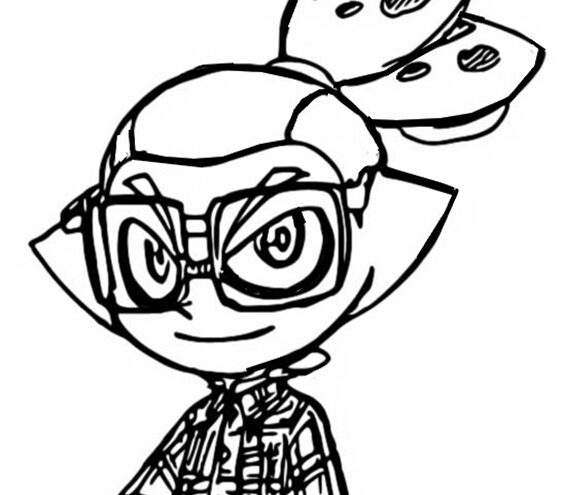 Free easy to print splatoon coloring pages