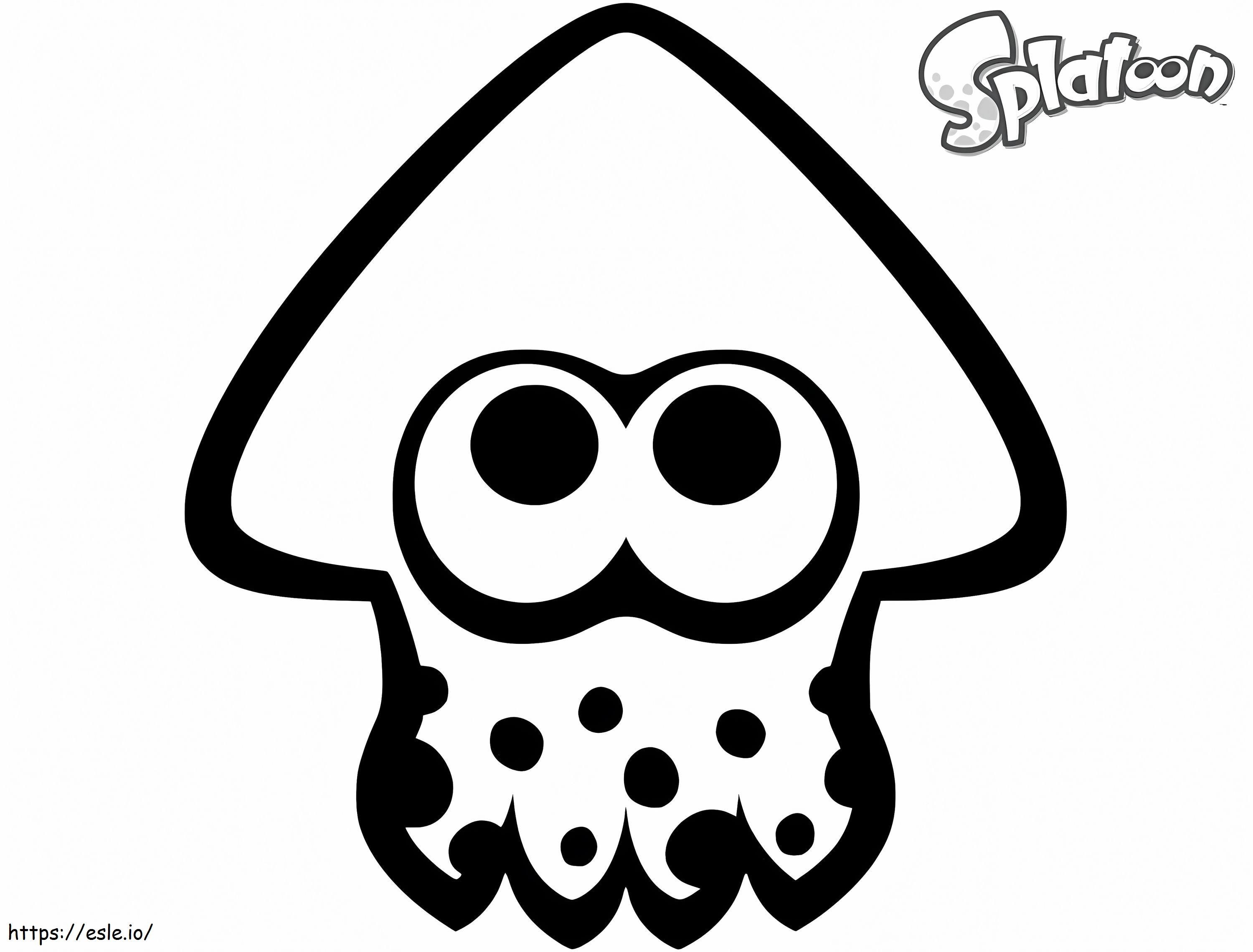 Calamar splatoon coloring page