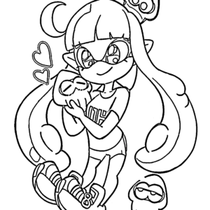 Splatoon coloring pages printable for free download