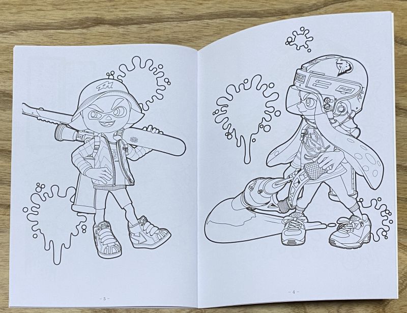 Splatoon coloring book brand new