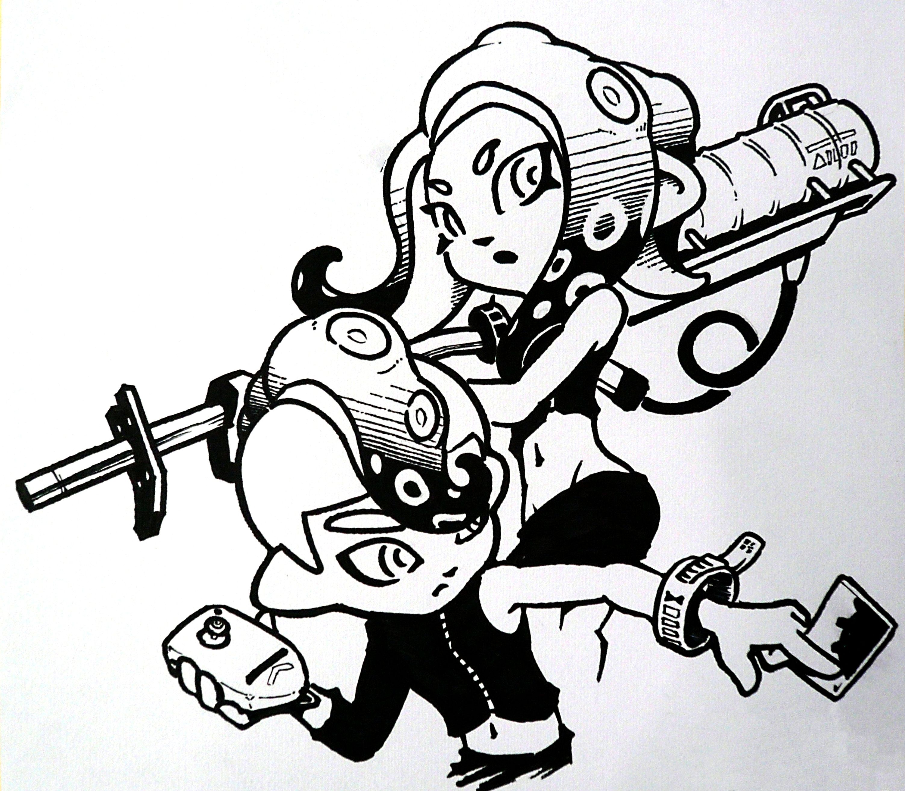 Nintendo of europe on x we â inktober share your splatoon drawings and well retweet our favourites httpstcozcgtizikaw x