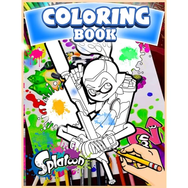 Splatoon coloring book high quality and beautiful designsand video game characters for kids and adults boys and girls coloring book for kids gtachski mandiya books