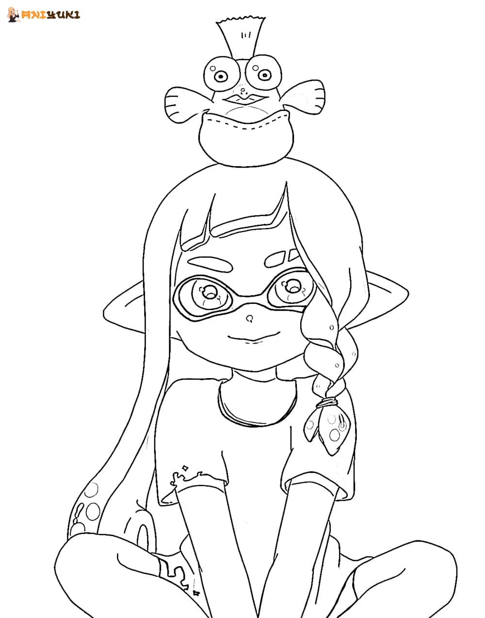 Splatoon coloring pages