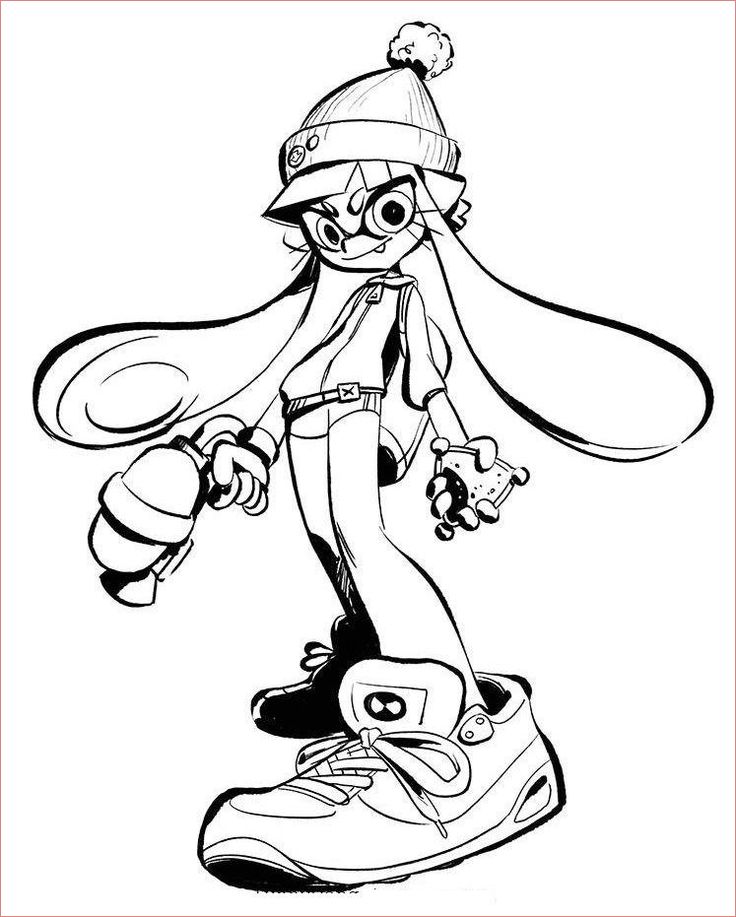 Nice coloriage splatoon collection splatoon animal coloring pages coloring pages