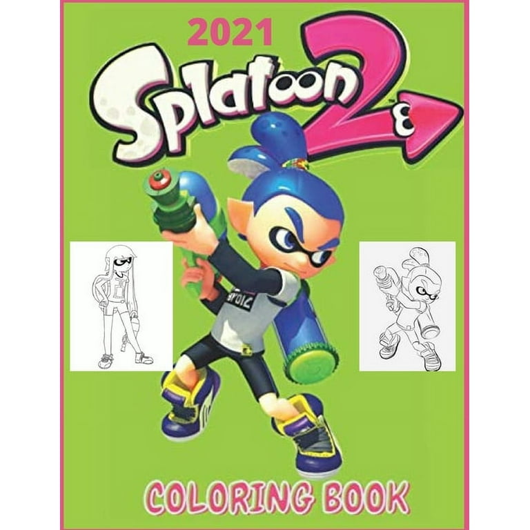 Splatoon coloring book for kids and adults with fun easy and relaxing paperback