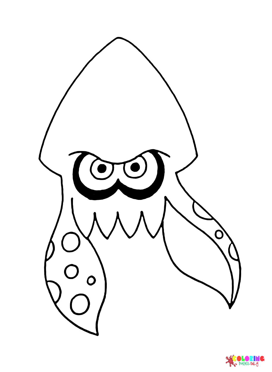 Splatoon coloring pages printable for free download