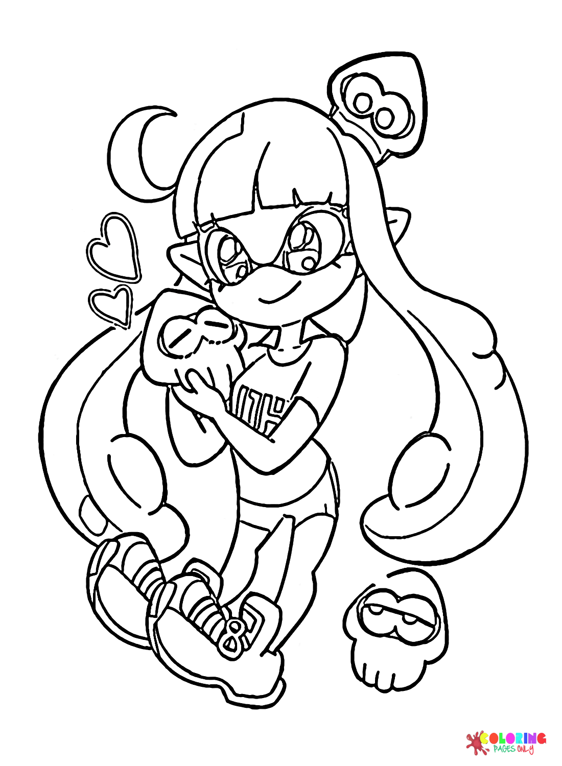 Splatoon coloring pages printable for free download