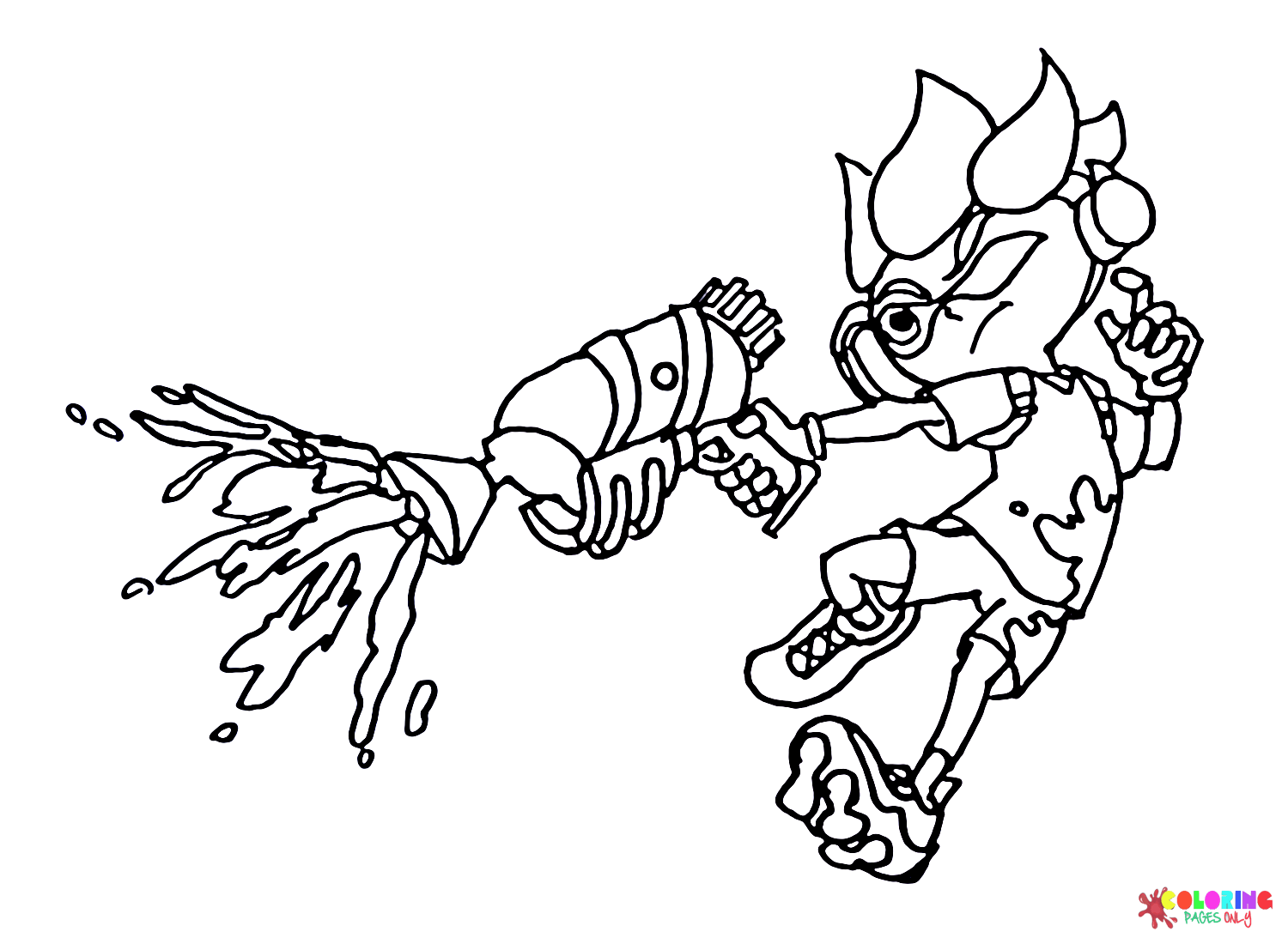 Splatoon coloring pages printable for free download