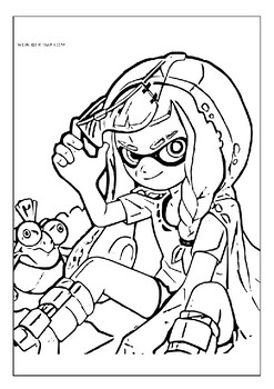 Printable splatoon coloring pages adventure dive into nintendos vibrant world