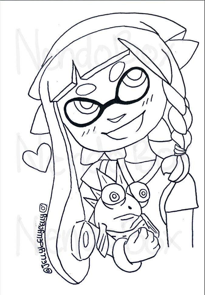 Splatoon coloring book