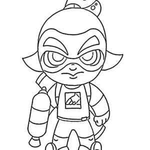 Splatoon coloring pages printable for free download