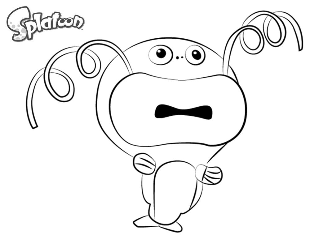 Splatoon coloring pages