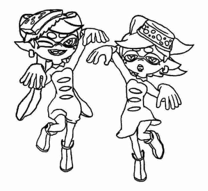 Printable splatoon coloring pages pdf