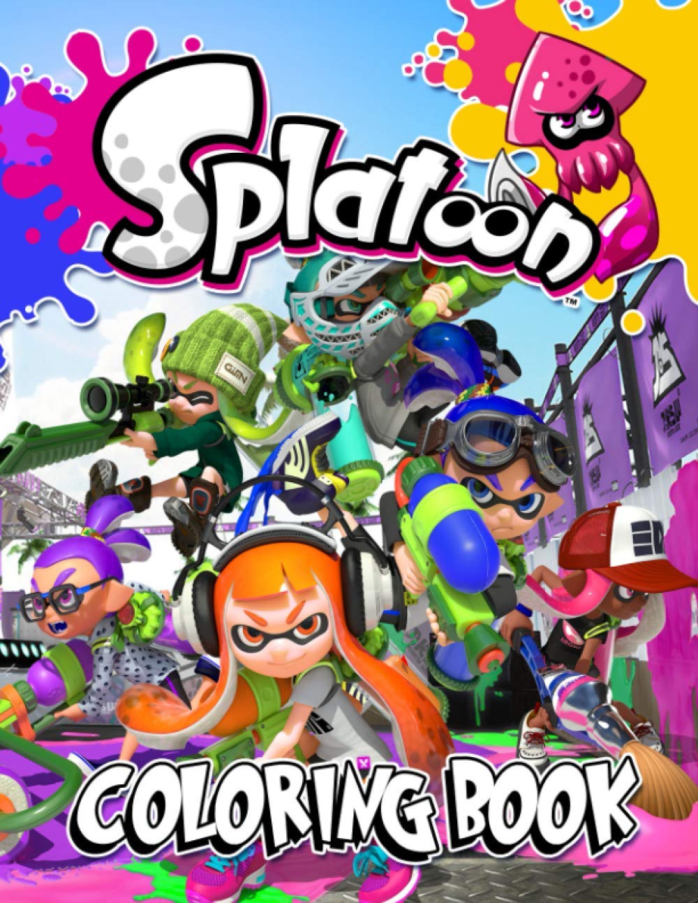 Splatoon coloring book a fabulous coloring book for kids with several images of splatoon one of the best ways to relax and enjoy coloring fun by irina richter