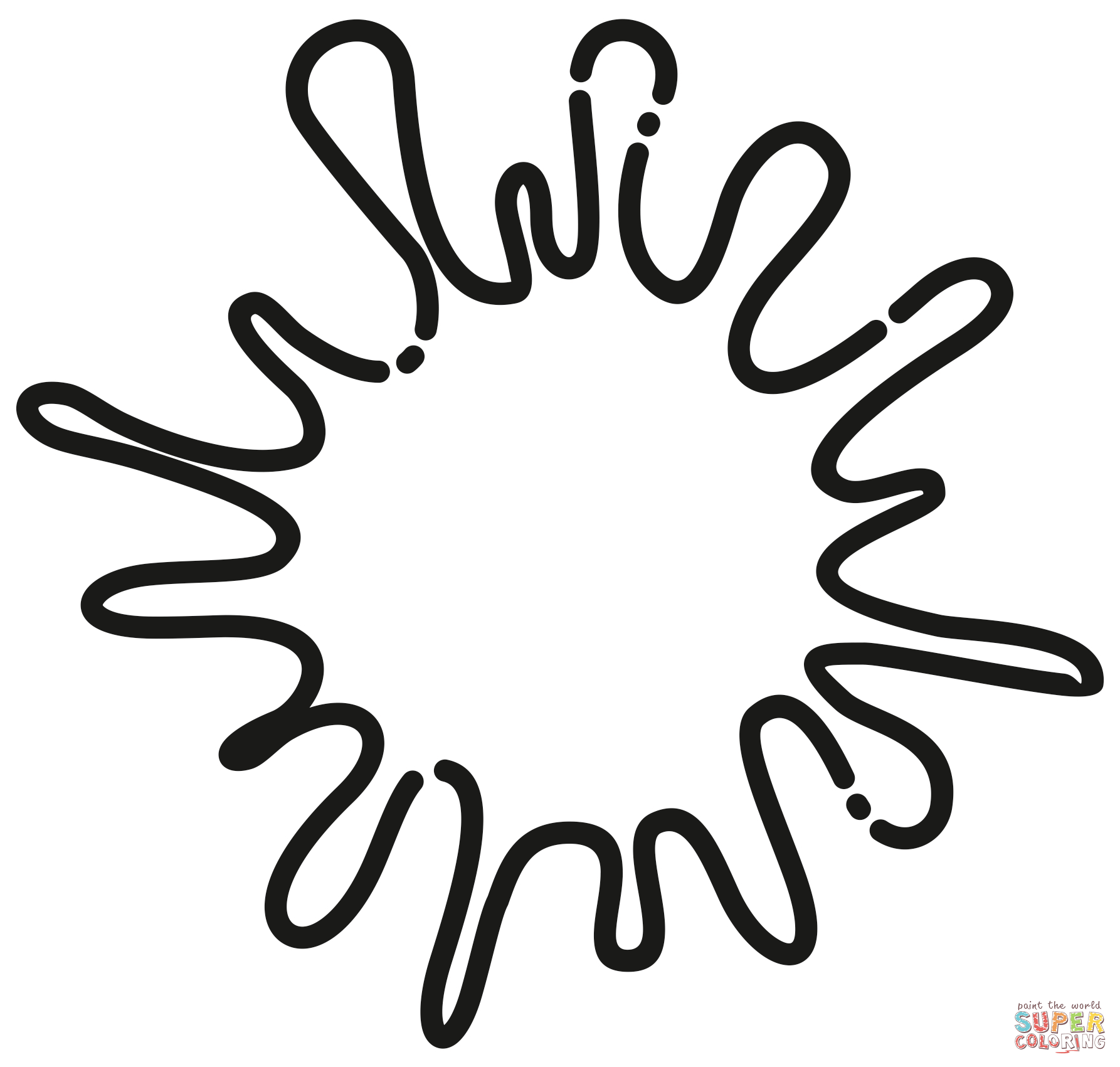 Splats coloring page free printable coloring pages
