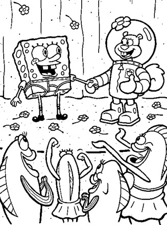 Spongebob squarepants coloring page