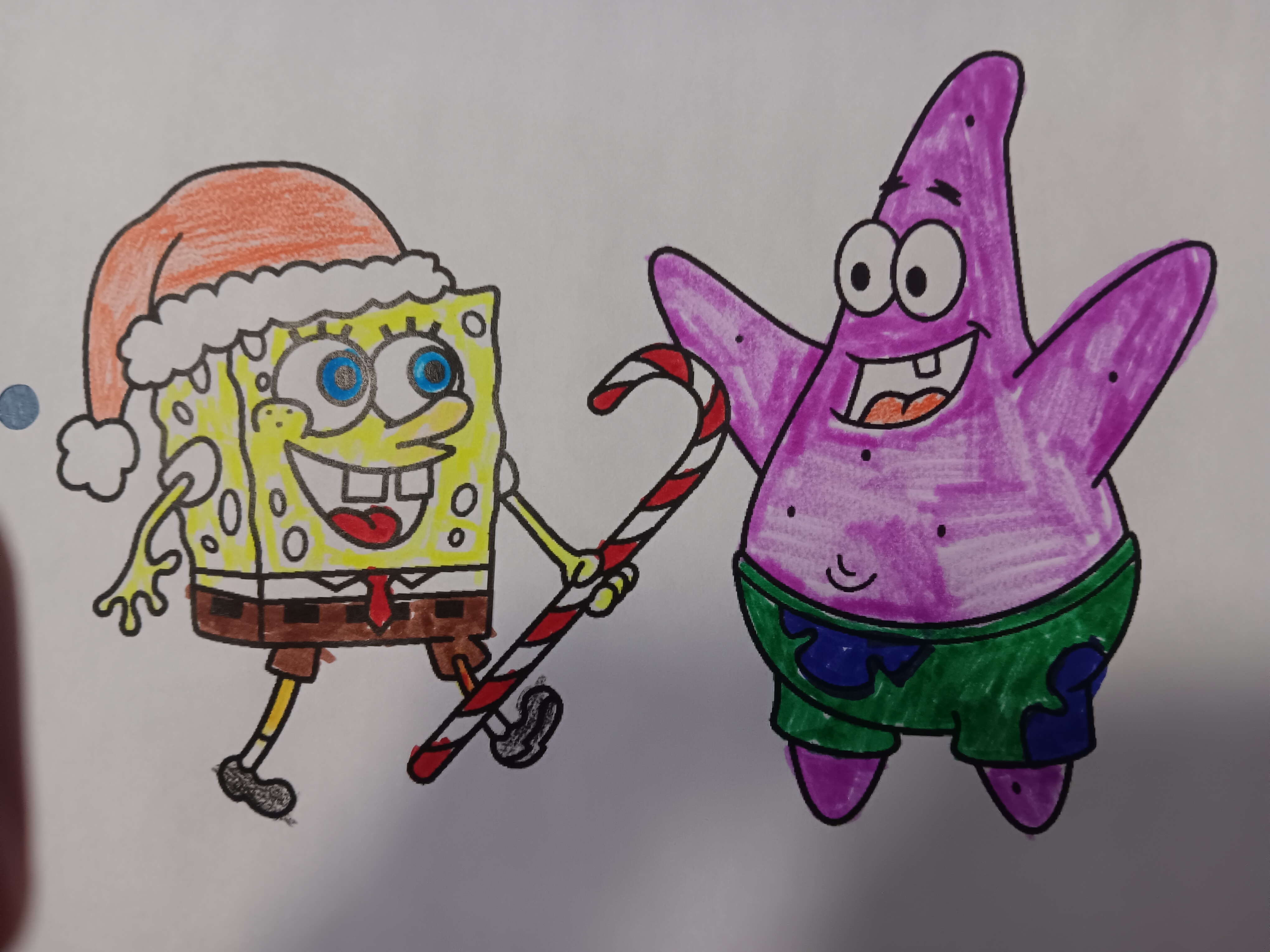 Spongebob christmas coloring page by sagovir on