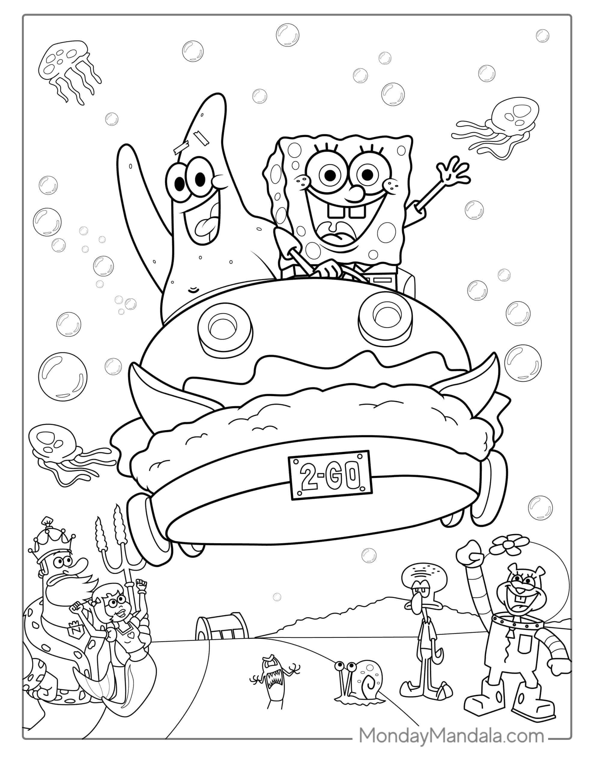 Spongebob coloring pages free pdf printables spongebob coloring cartoon coloring pages coloring pages for boys