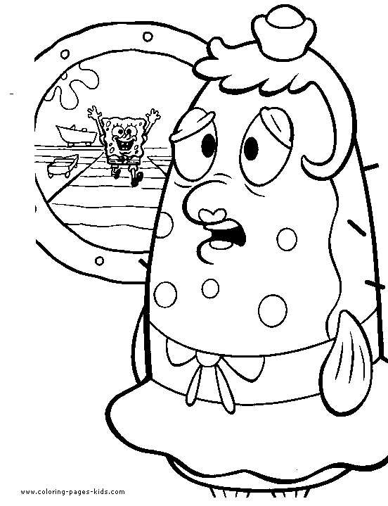 Spongebob squarepants color page