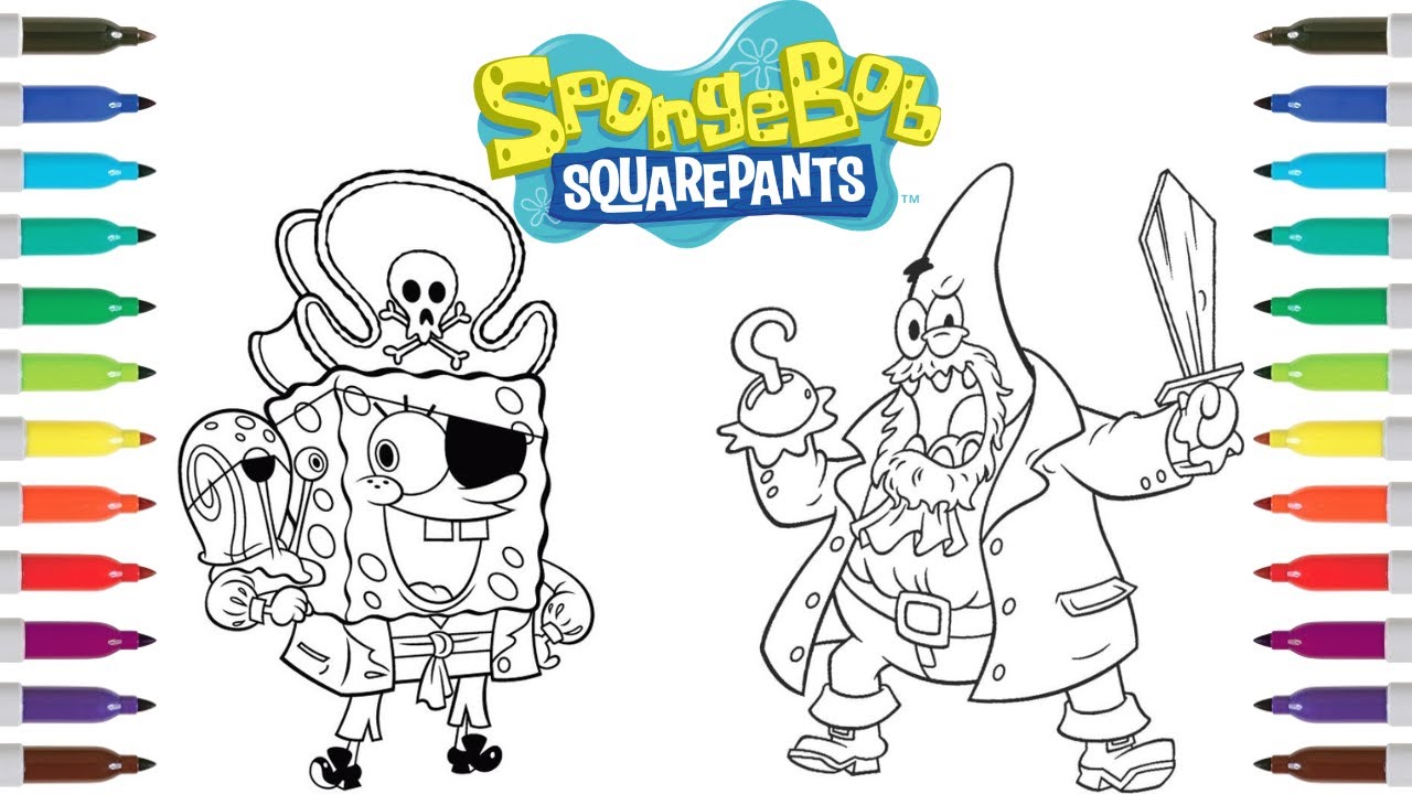 Spongebob squarepants coloring book pages spongebob squarepants patrick star halloween coloring