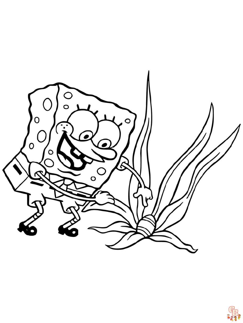 Spongebob coloring pages free printable and easy to color