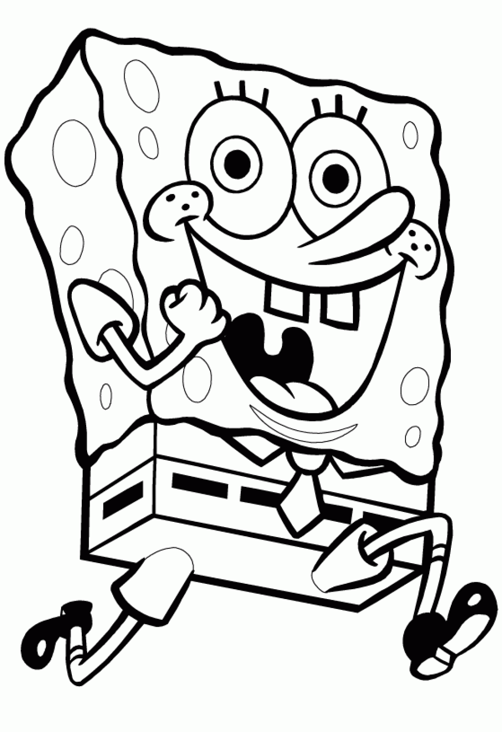 Free printable spongebob squarepants coloring pages for kids