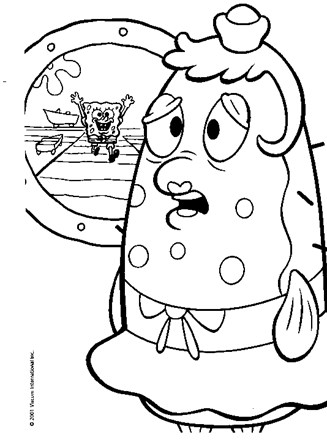 Spongebob squarepants coloring page