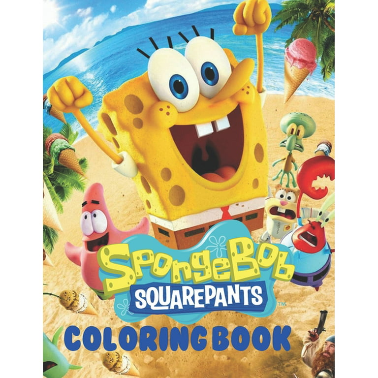 Spongebob squarepants coloring book for kids paperback