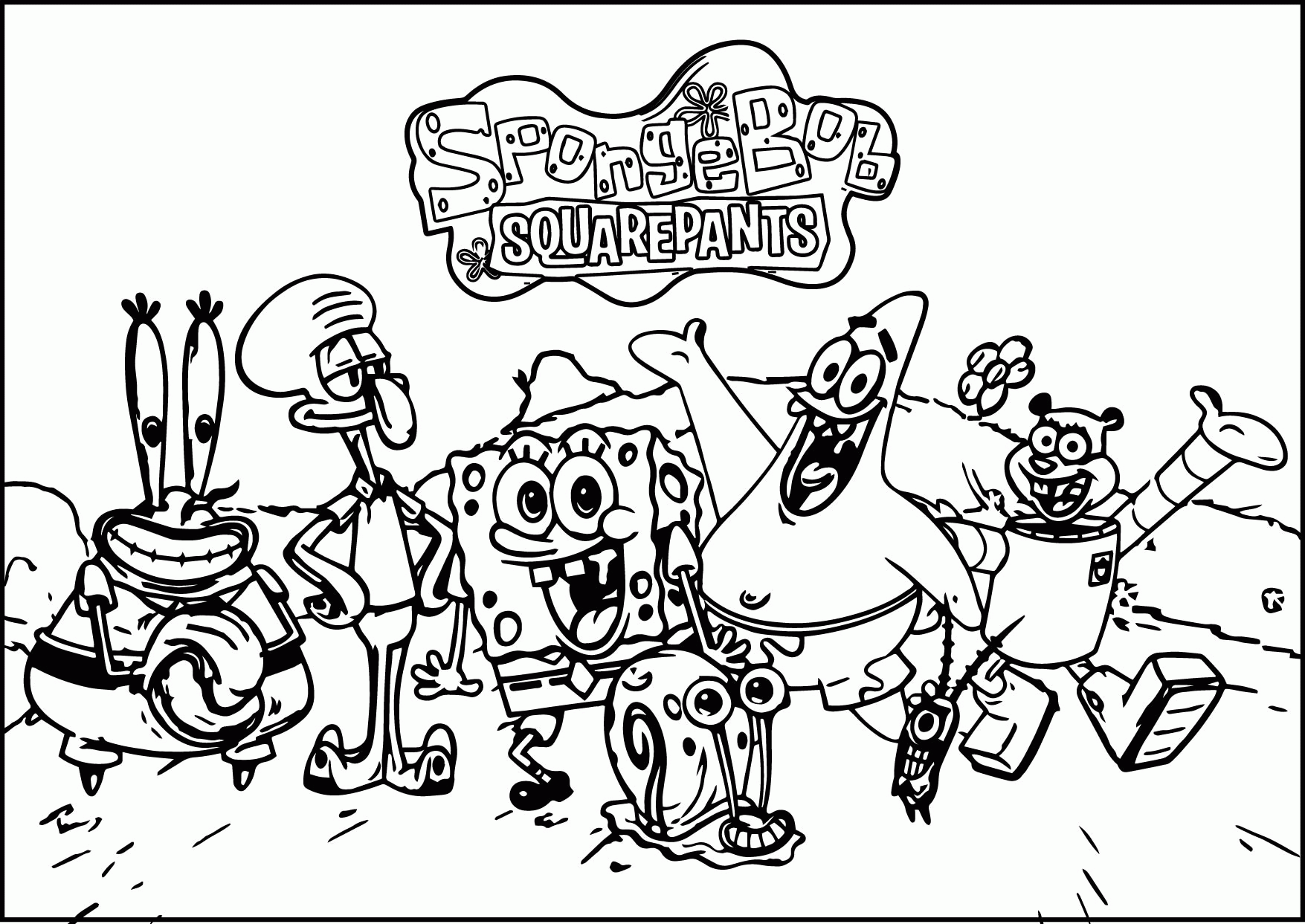 Spongebob pages â printable pages