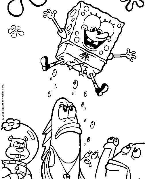 Best spongebob coloring pages for kids