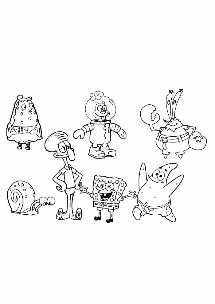 Spongebob coloring pages free personalizable coloring pages