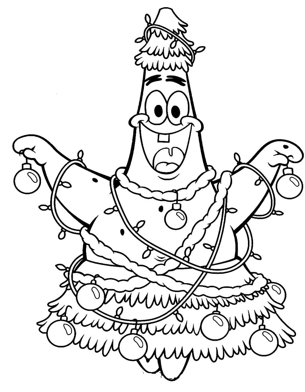 Download christmas coloring patrick picture