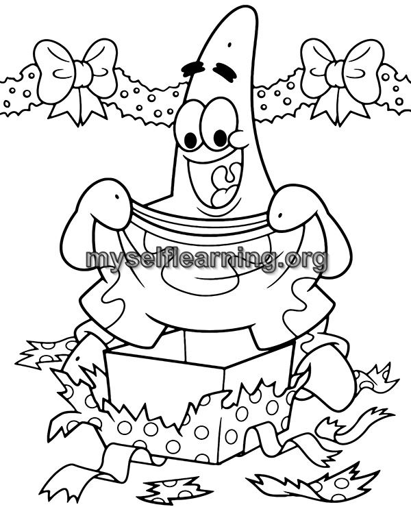 Sponge bob cartoons coloring sheet instant download