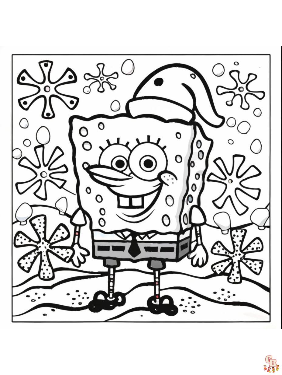 Spongebob coloring pages free printable and easy to color