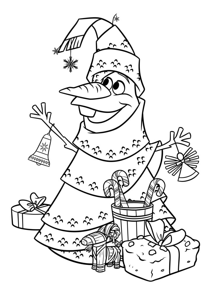Free printable christmas tree coloring pages for kids