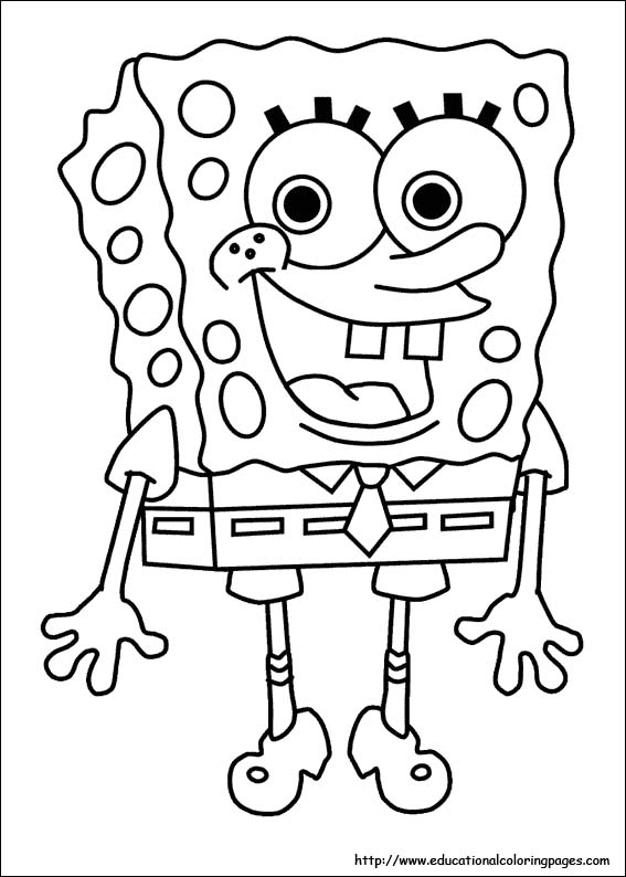 Spongebob coloring pages free for kids