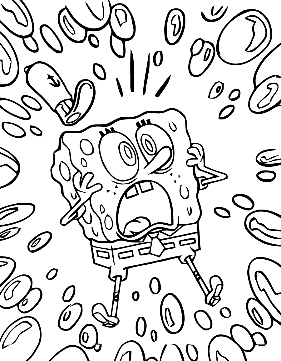 Spongebob coloring pages to print