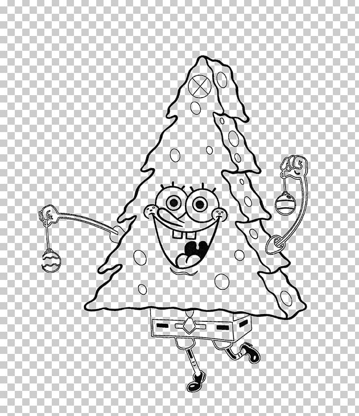 Spongebob squarepants colouring pages coloring book christmas coloring pages christmas tree png clipart free png download