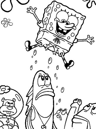 Spongebob squarepants coloring page